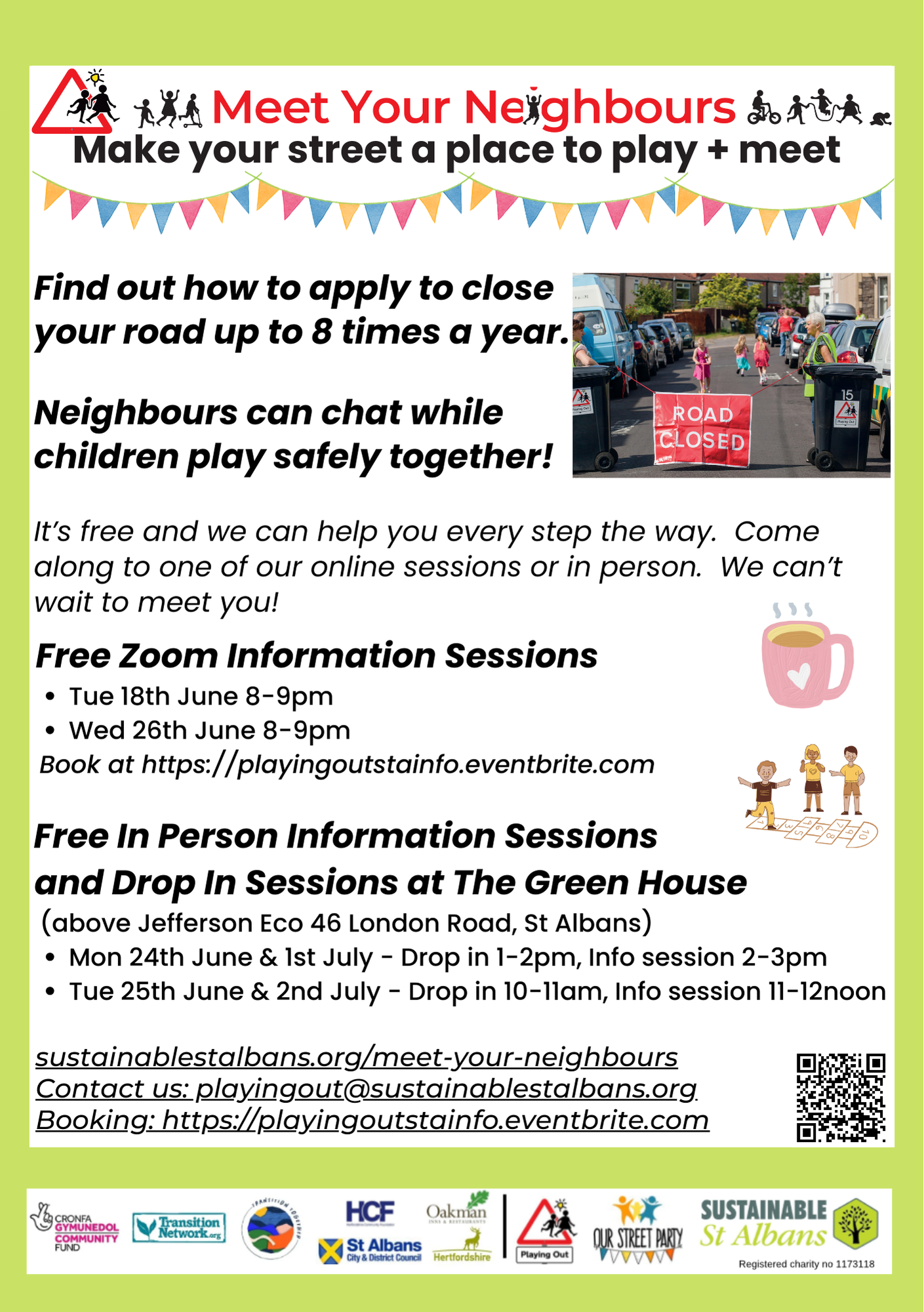 In Person Street Gatherings Information Session at the Green House