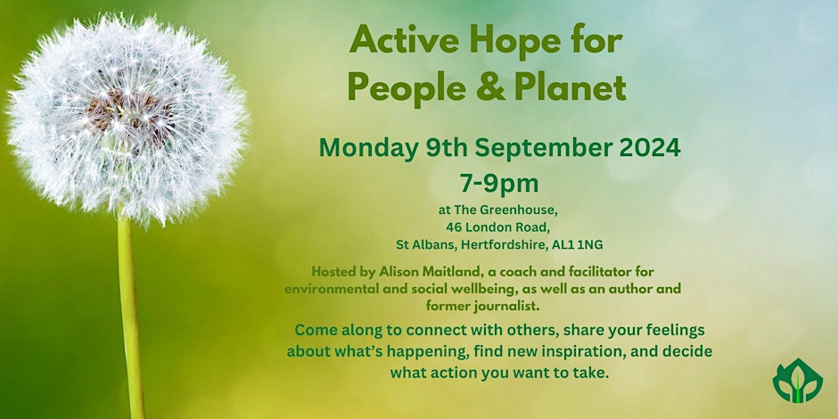 Active Hope for People and Planet Workshop at The Green House