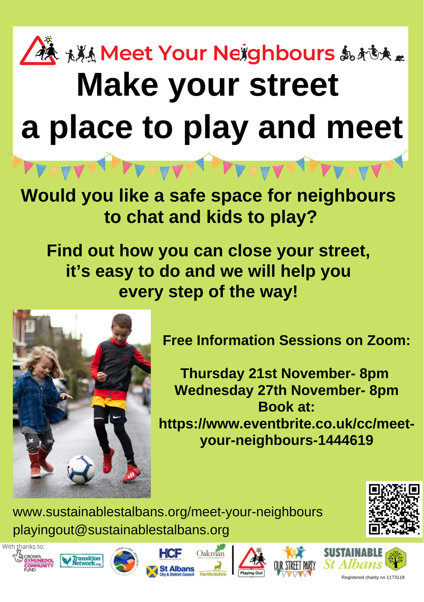 Online – Playing Out St Albans District Information Session