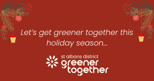 Let's get greener together this holiday season message