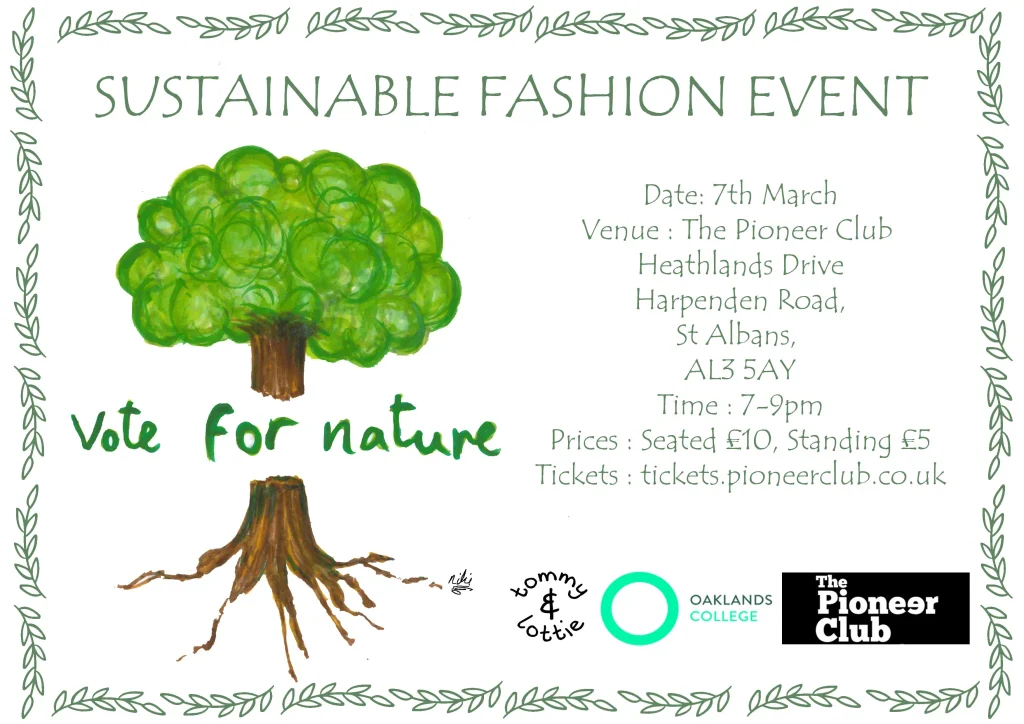 Vote For Nature – Oaklands College Sustainable Fashion Showcase