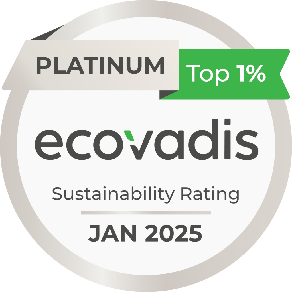 Ecovardis Platinum Sustainability Rating Badge