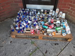 Photo of litter collected by the Batchwood Pickers